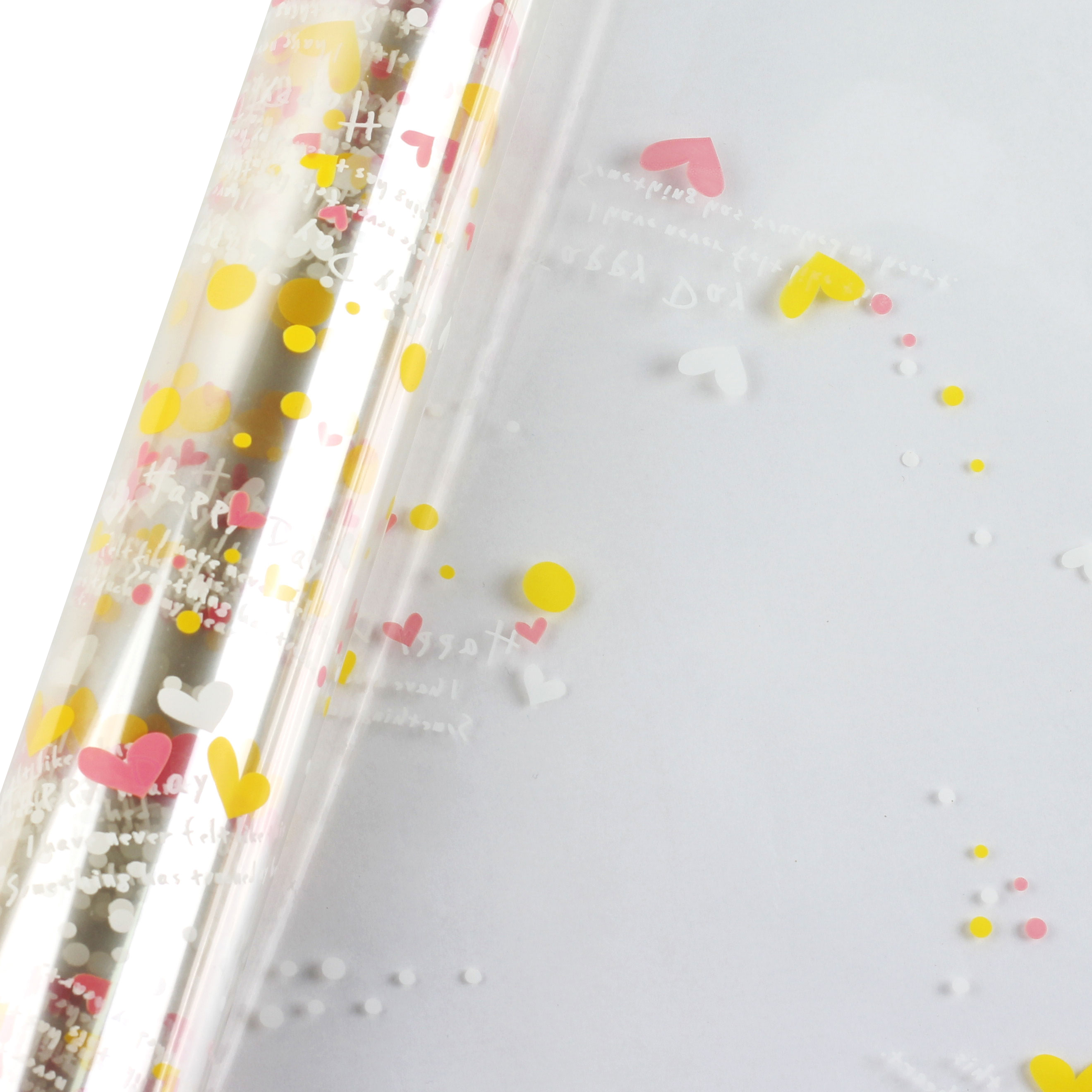 노크원 물방울 투명 비닐롤 포장지 53cm x 20m 7,400원