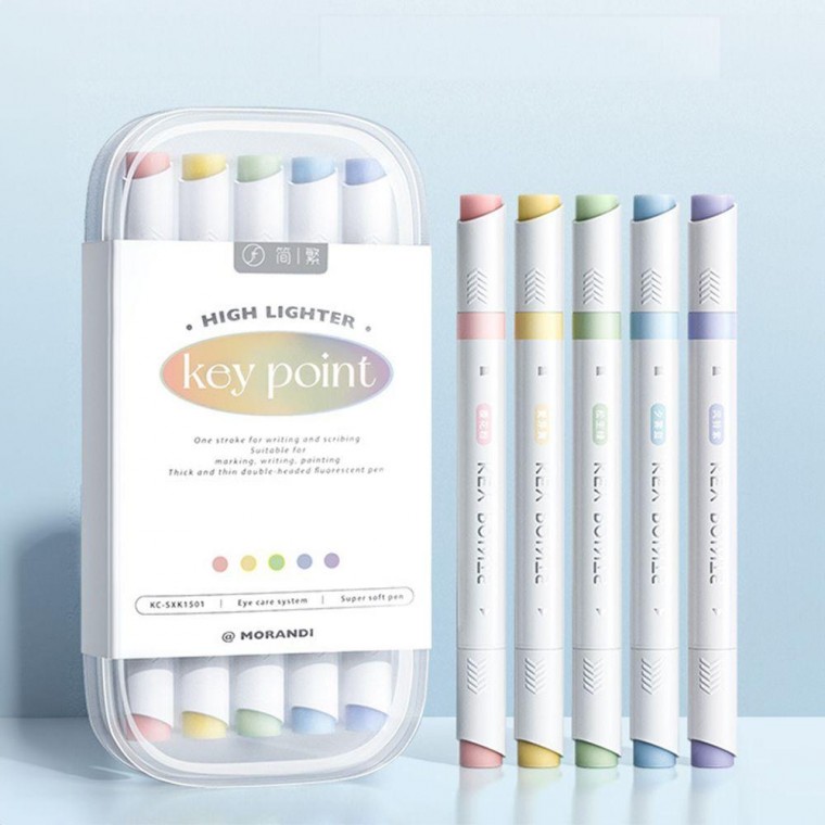 파스텔형광펜 얇은 하이라이터 5개(1세트) 다꾸펜 S2 예쁜형광펜 연한형광펜, 1세트 (5색), 단일상품, 현재가 13,500원