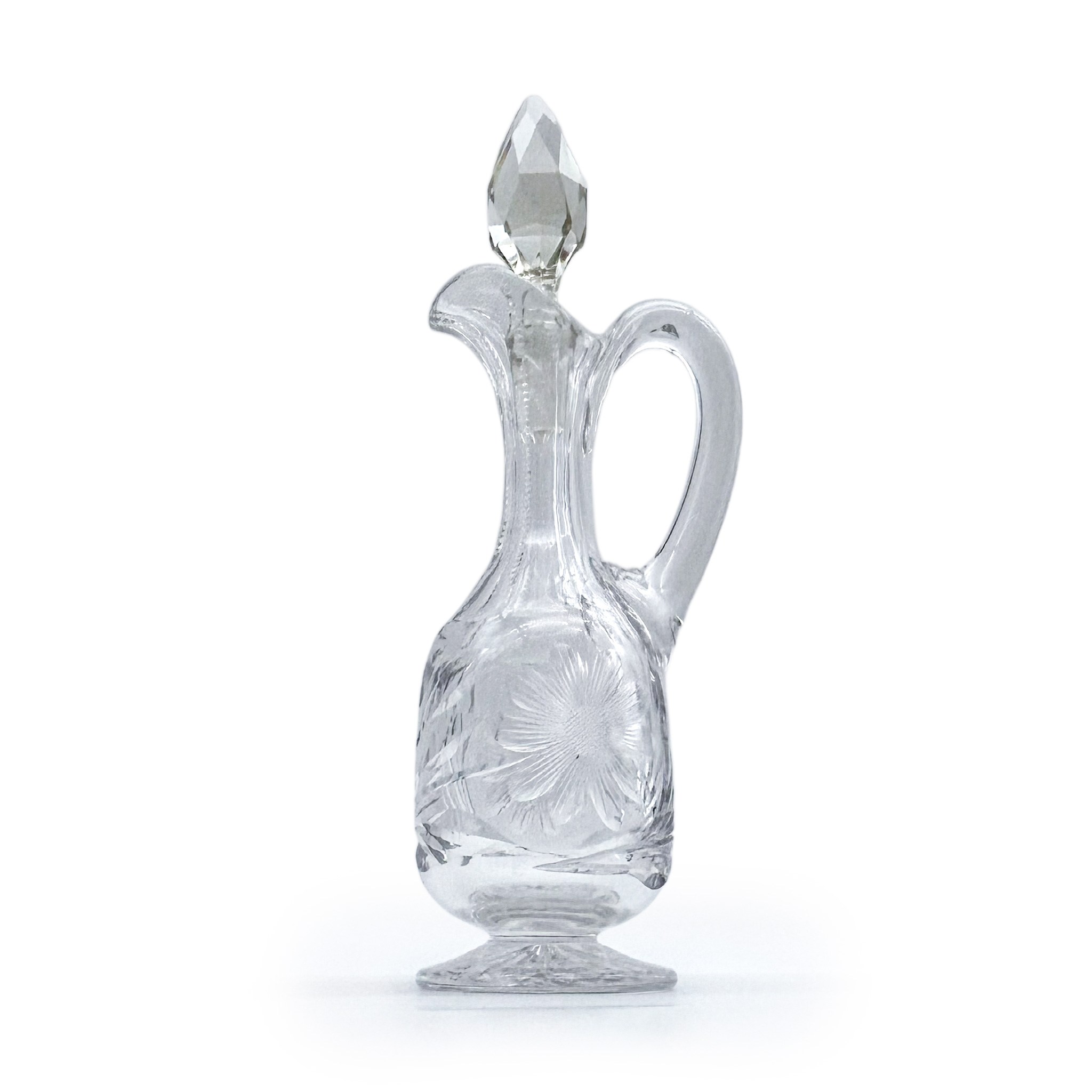 Antique 빈티지 크리스탈컷 글라스 와인 디켄터 디켄딩 에어레이팅 소믈리에 와인바, 1개, 180ml 74,000원