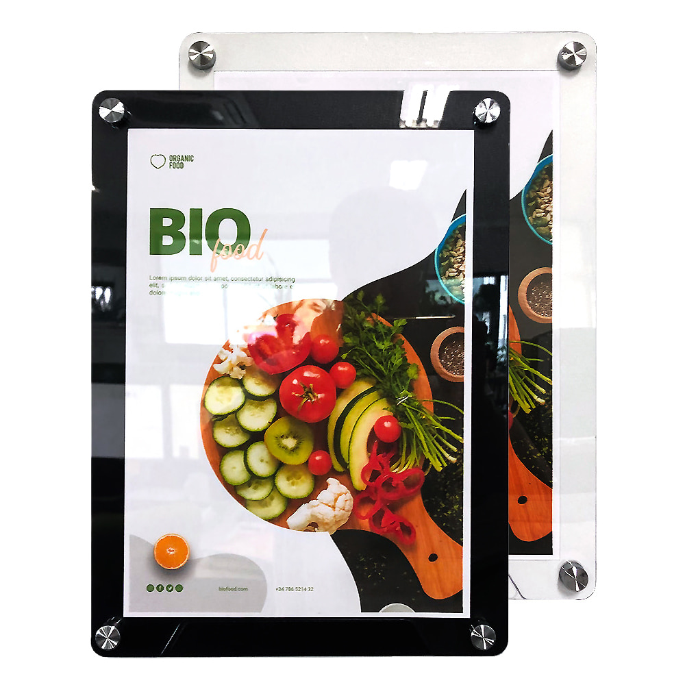 아크릴 포켓 덮개 A1~A4 유리부착용 자석 투명 프레임 표지판 액자 알림판 106,500원