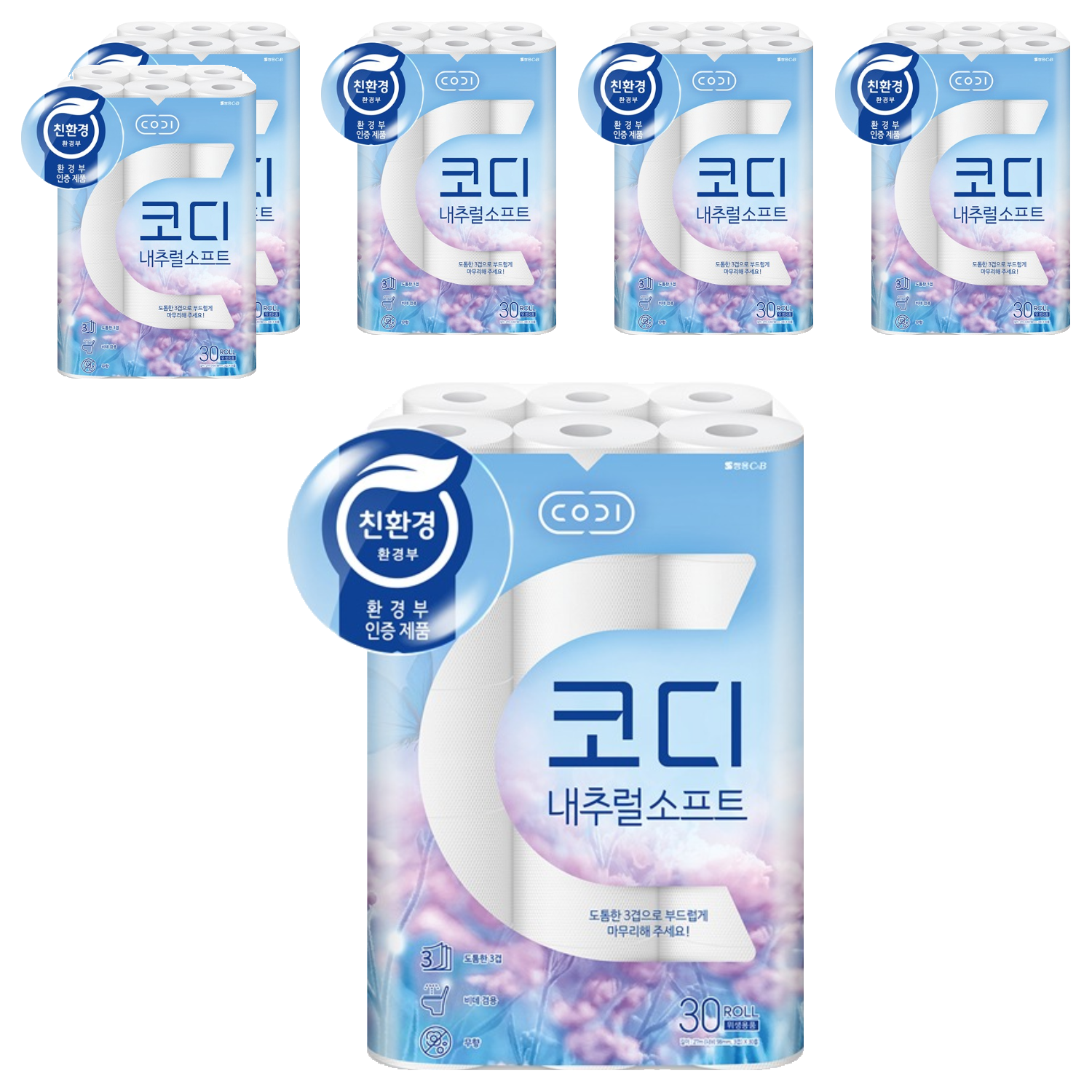 코디 내추럴소프트 3겹 롤화장지 59,120원