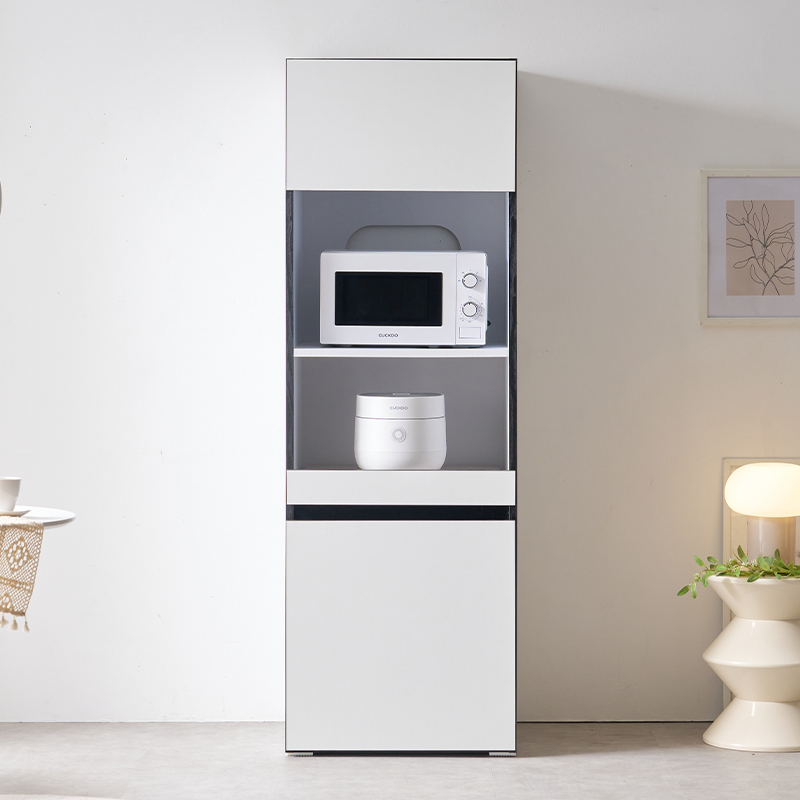 주방수납장 냉장고장 키큰 틈새장 홈카페 틈새 수납장 베르 600 렌지대 3color, 화이트 175,030원