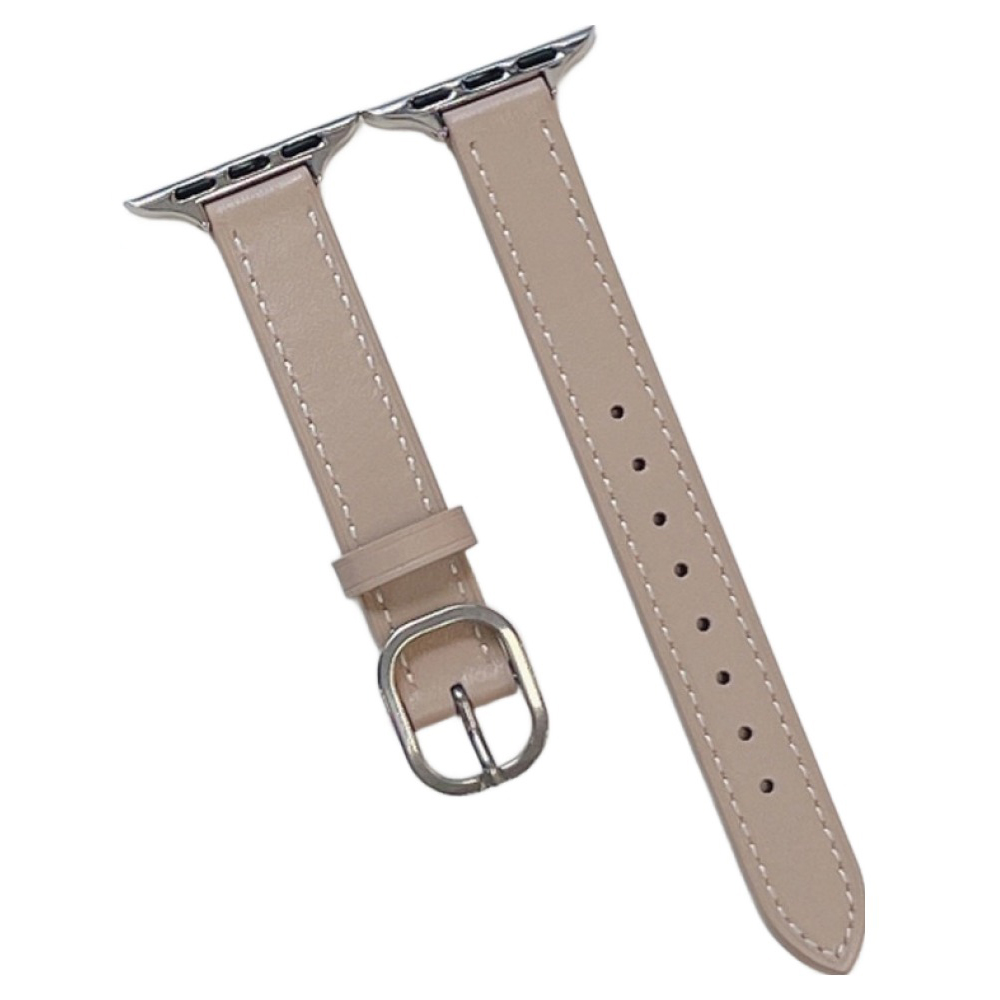 우먼스9999 애플워치 호환 라운드버클 가죽 스트랩 밴드, 베이지, 1개 15,900원
