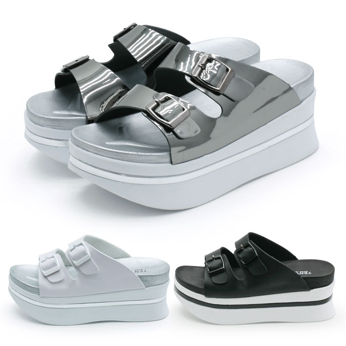 여성 키가 커 보이는 여름 패션 통굽 키높이 효과 슬리퍼 40,800원