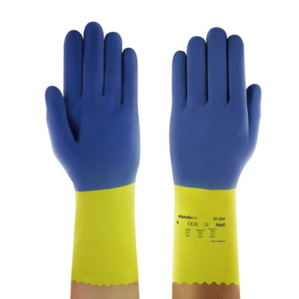 안셀 내화확장갑 케미프로 224X 알파텍 87-224 천연고무 네오프렌장갑 유기화합물용 안전장갑 2,990원