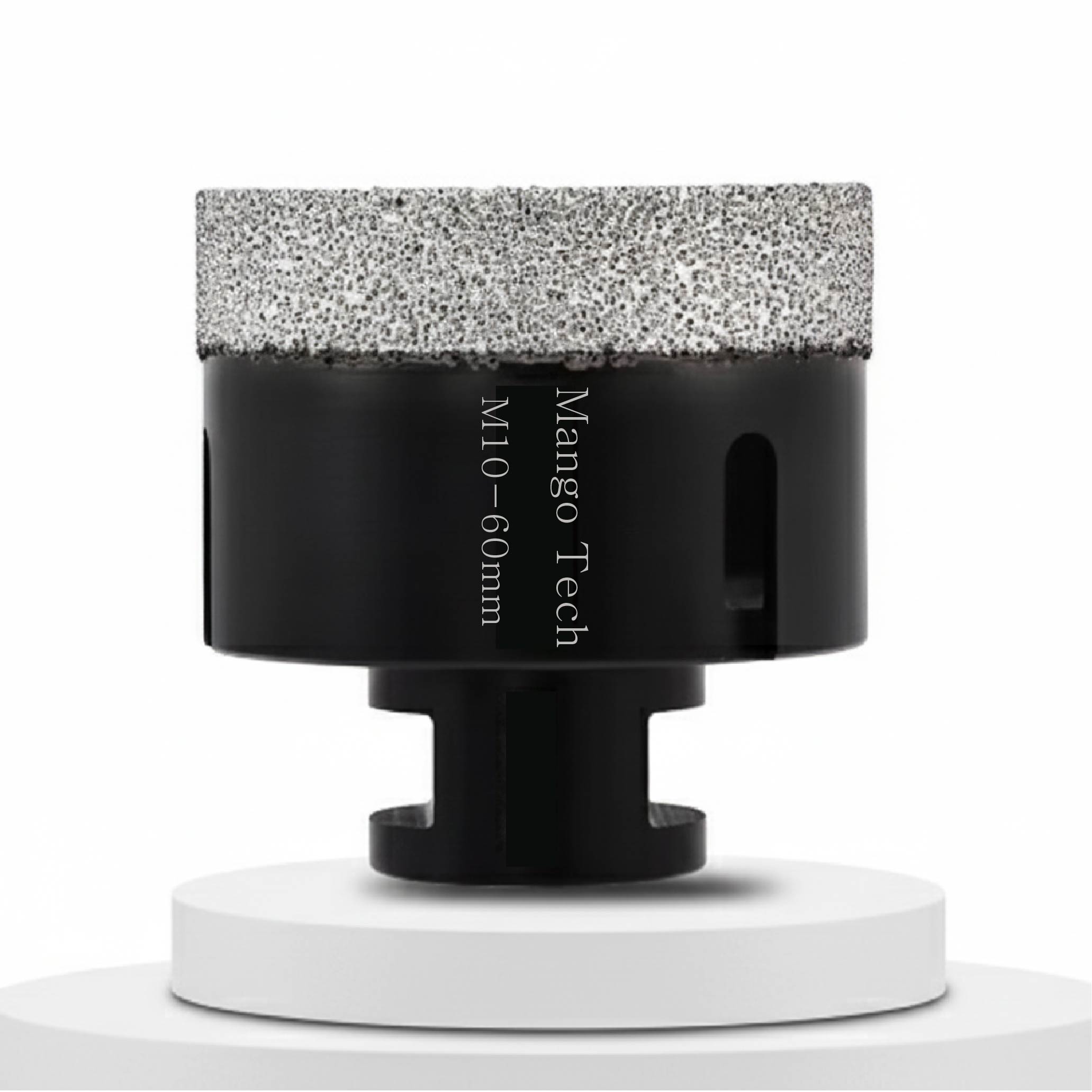 망고테크 그라인더용 다이아몬드 홀쏘 60mm 타일 구멍 기리 임팩용아답터포함 유리 포세린 대리석 도자기 융착 코어 비트 홀커터 홀소, 1개 39,900원