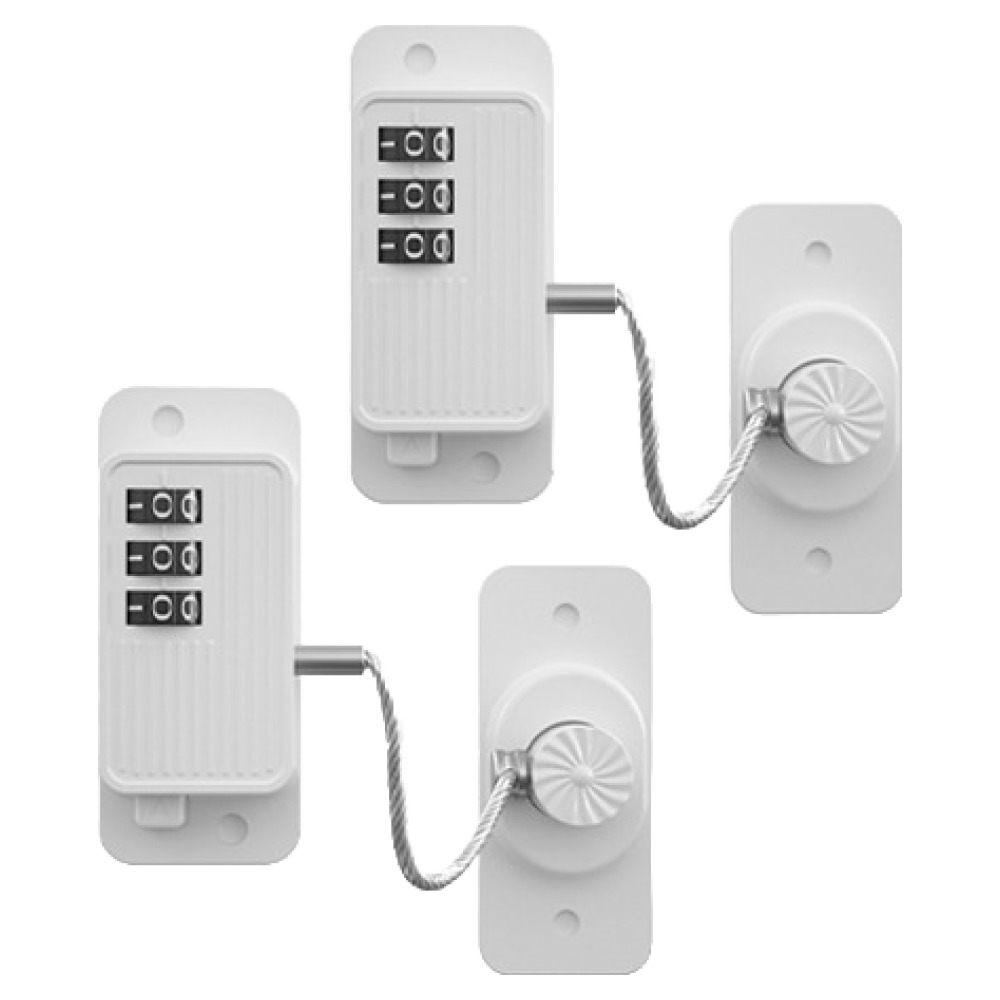 GUNU 부착형 냉장고 자물쇠 안전 시건장치, 화이트, 2개 10,900원