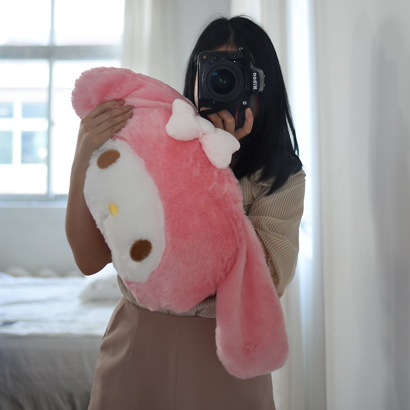 큰인형 대형 베개 편안한 귀여운 사랑스러운 큰 사이즈 Sanrio 마이 멜로디 플러시 장난감 쿠션 소파 침대 던지기 귀여워 자동차 좌석 머리 받침 크리스마스 소녀 선물 22,260원