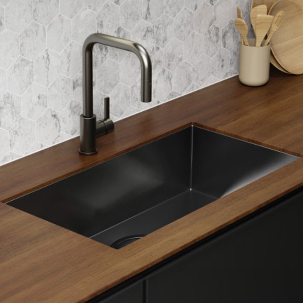 원앙싱크 ESL7840RQ 블랙 사각 싱크볼 주방 씽크볼 교체, 1개 302,000원