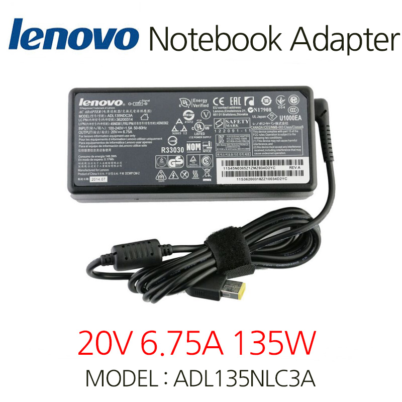 Lenovo 노트북 아답터 20V 6.75A135W Slim tip IdeaPad Y700 어댑터, Lenovo  20V 6.75A135W Slim tip, 1개 30,000원