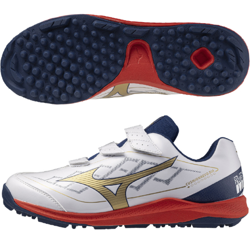 MIZUNO 미즈노 쿠션에보 인조잔디 야구화 252542 네이비/레드 85,500원