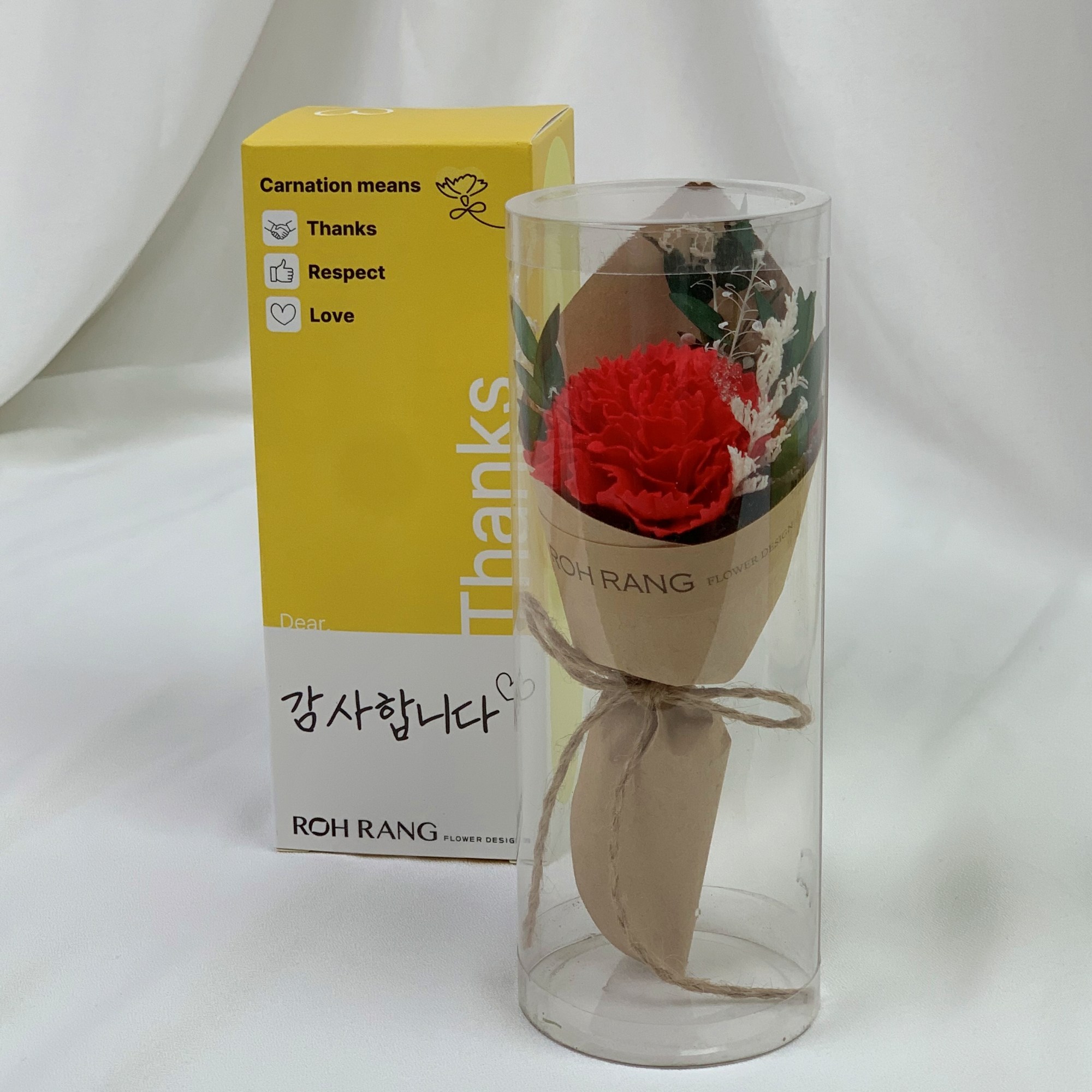 로랑 한송이 카네이션 장미 미니 꽃다발 12,900원