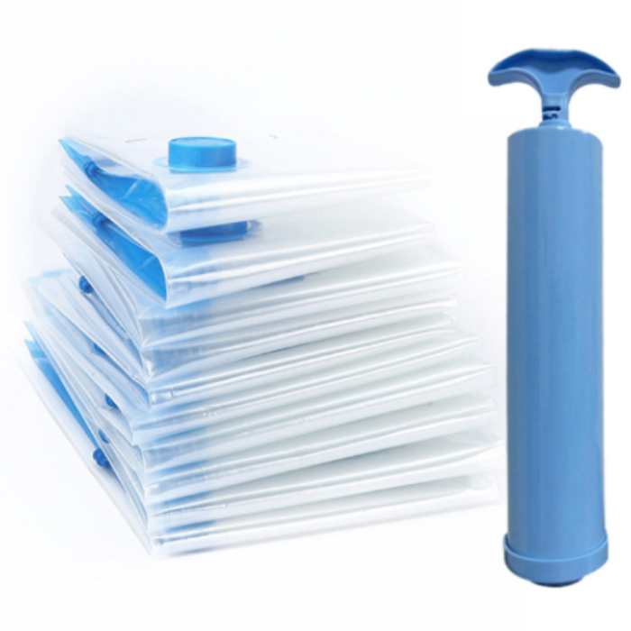 태양유통 대용량 투명 이불 의류 진공 압축팩 + 펌프 세트(수동펌프) 15,000원