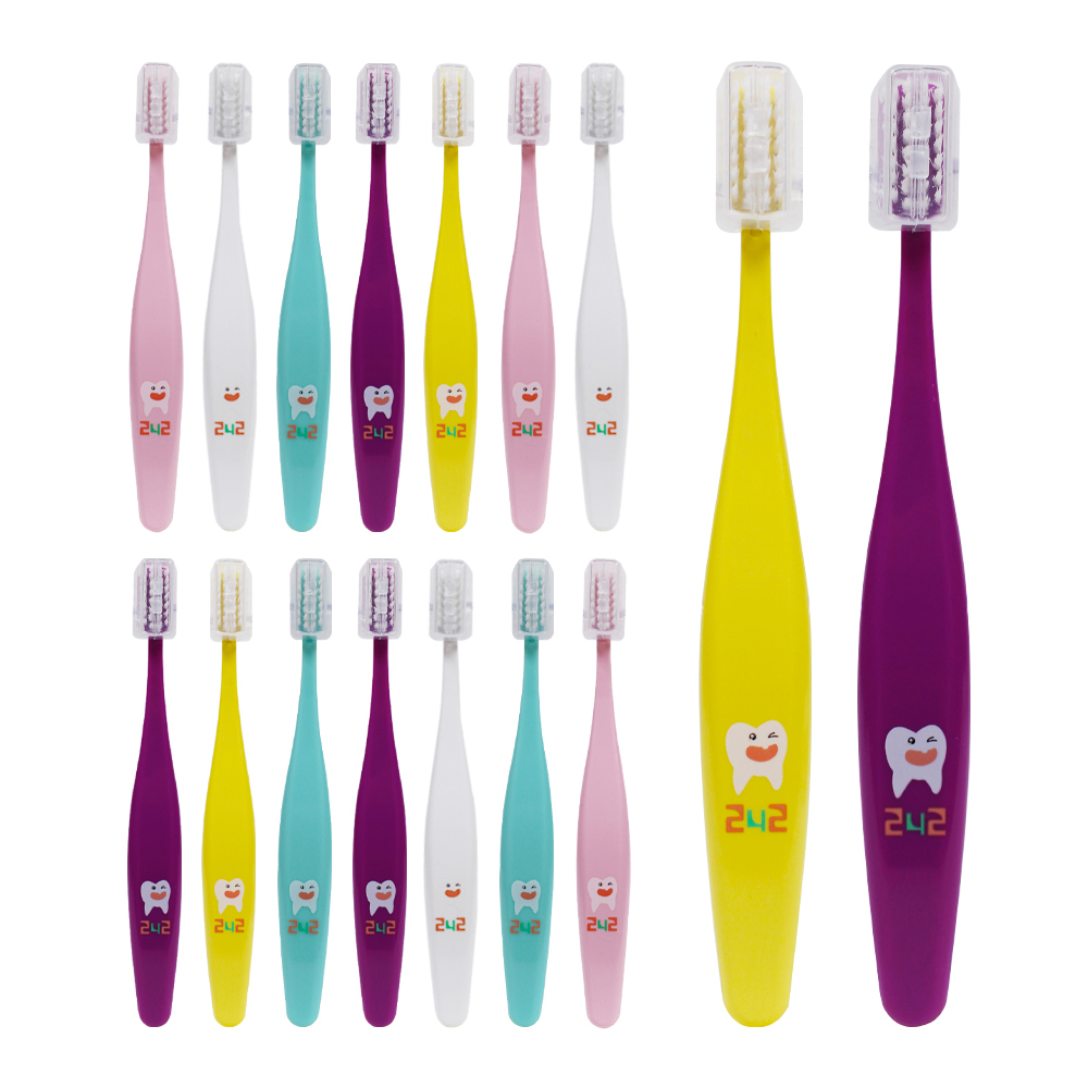 242 어린이 칫솔 항균 이중미세모 고학년용 국내생산, 혼합색상, 16개입, 1개 15,900원