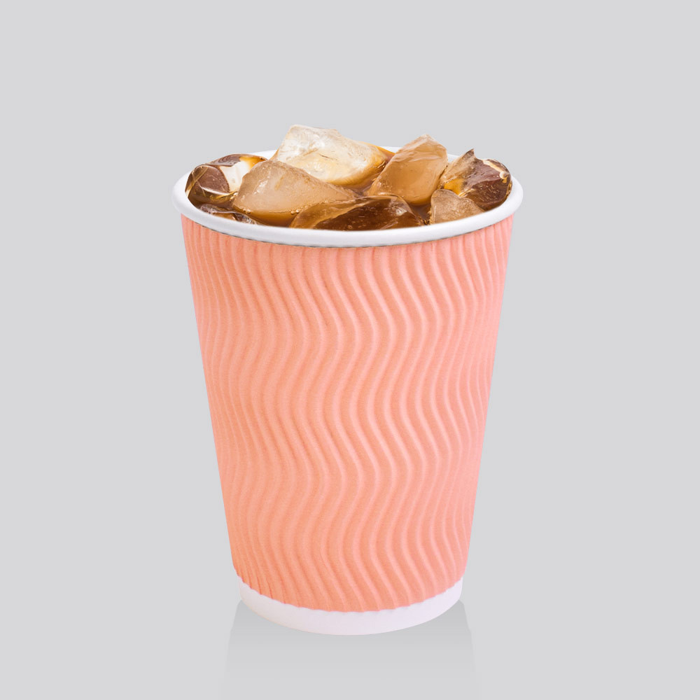 [소분]3중 단열 종이컵 웨이브 파스텔 5종 혼합 25개 개별색상 50개, 1개 7,500원