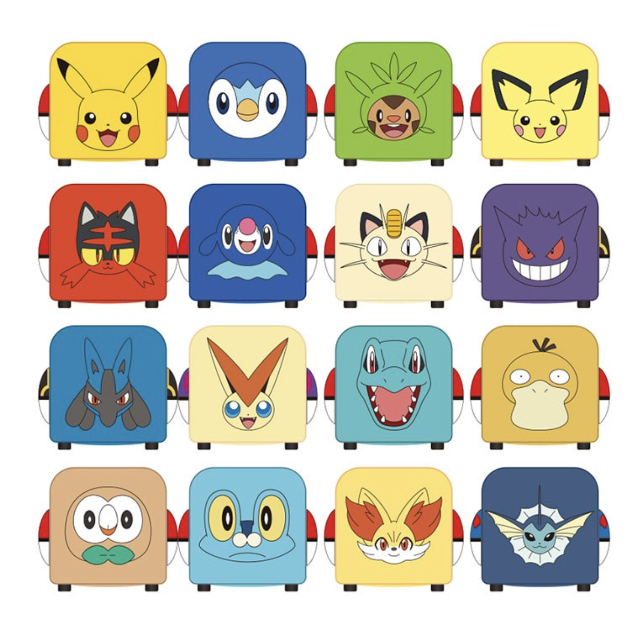 포켓몬 큐브카 미니카 자동차 장난감 쌓기놀이 피규어 16개 한박스, 1박스, 랜덤 32,000원