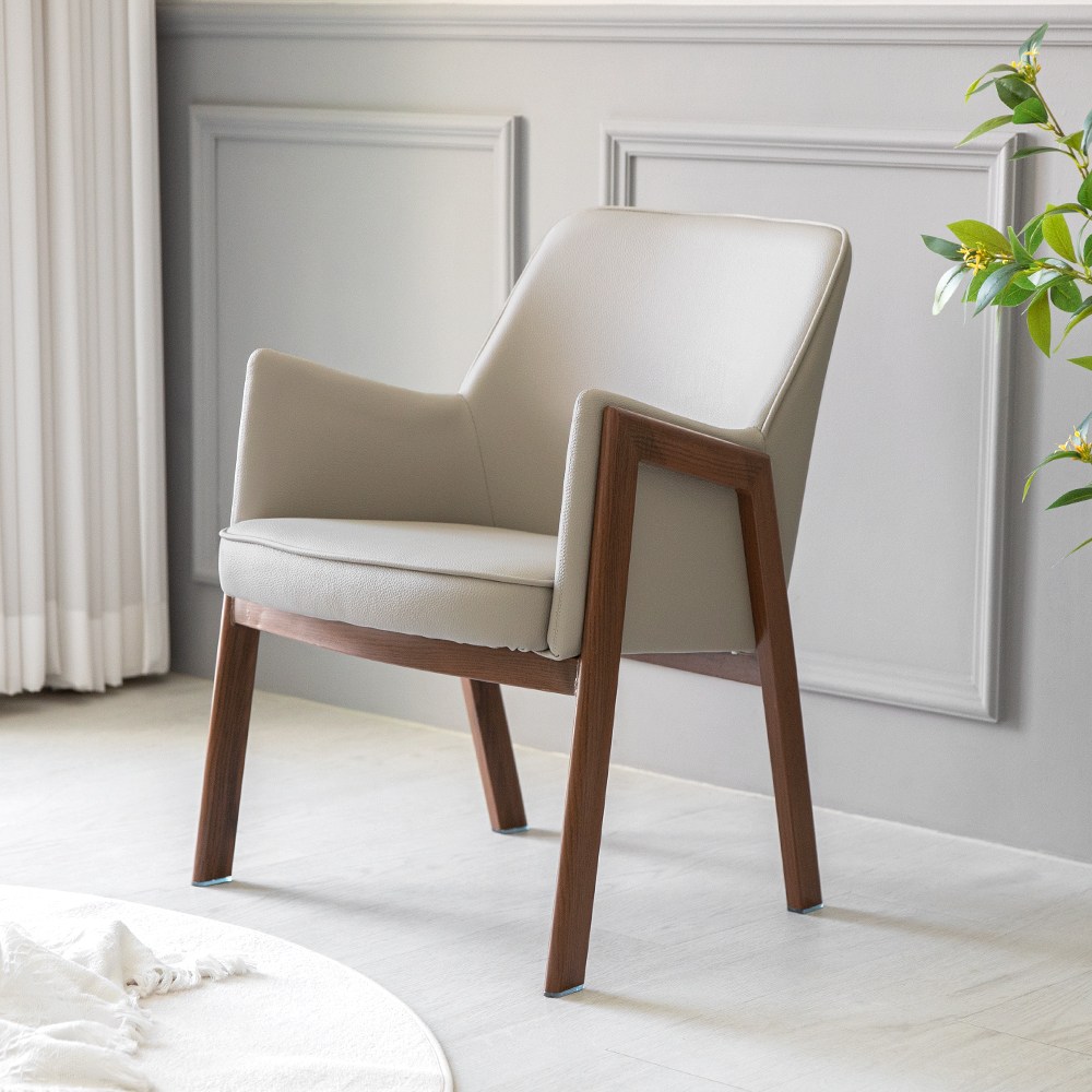 브람스 1인 소파 거실 쇼파 카페 커피숍 매장 상담 암 쿠션 인테리어 서재 디자인 체어, 그레이 89,900원