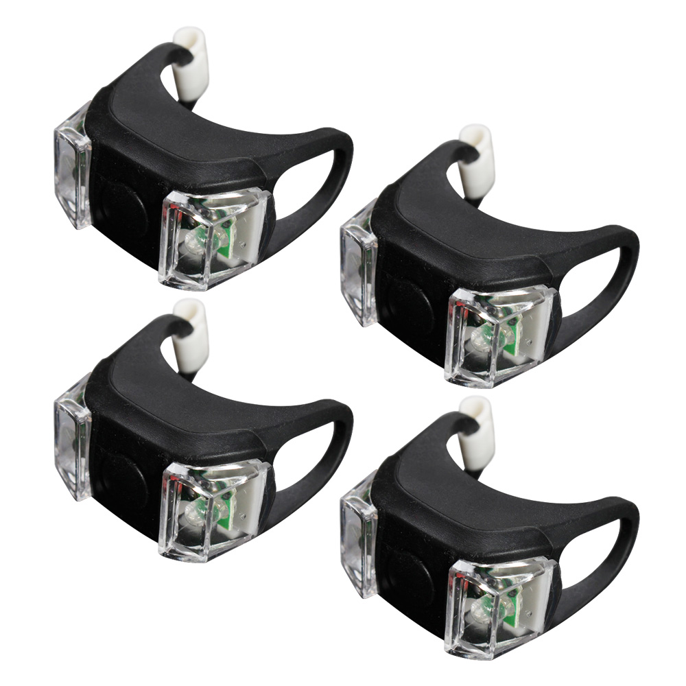 트레벨로 LED 실리콘 후미등 테일라이트 안전등 4P, 1개, 블랙 8,800원