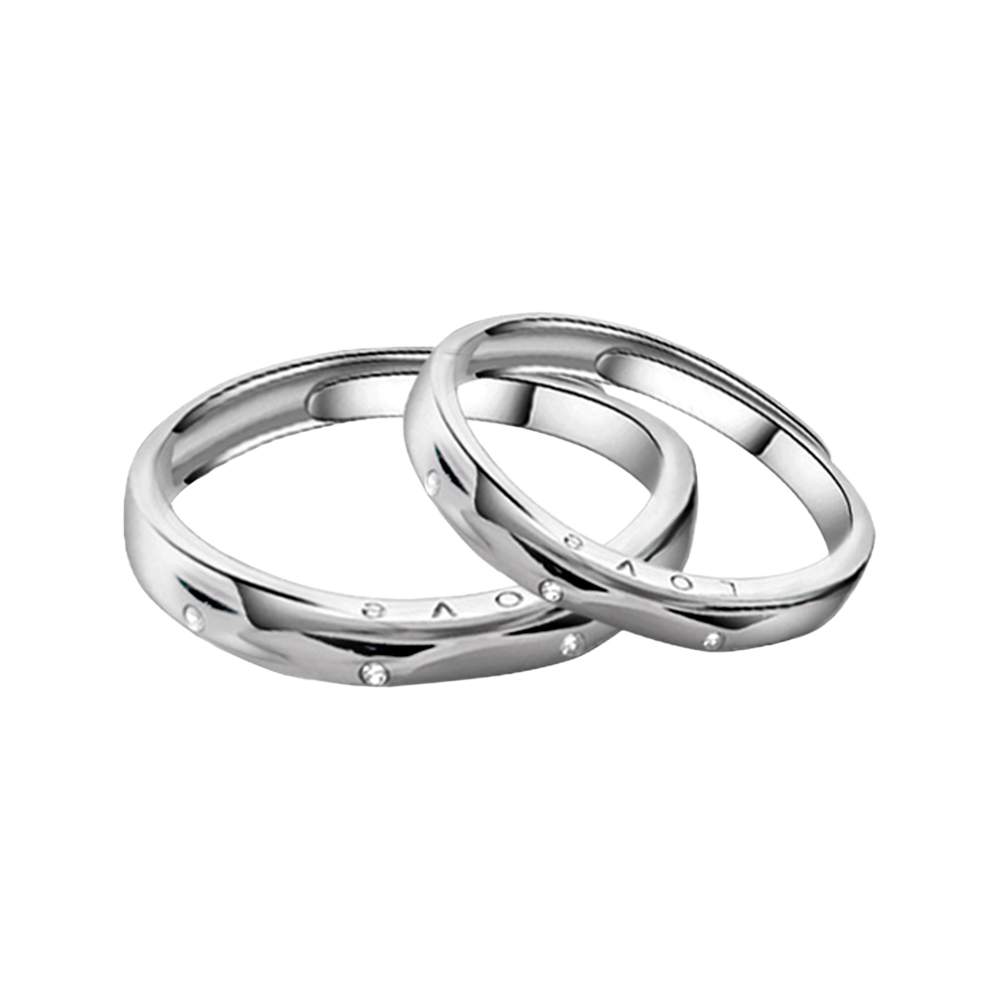 헤미안 실버 925 LOVE 커플 링 은 반지 Set HR250780 60,900원