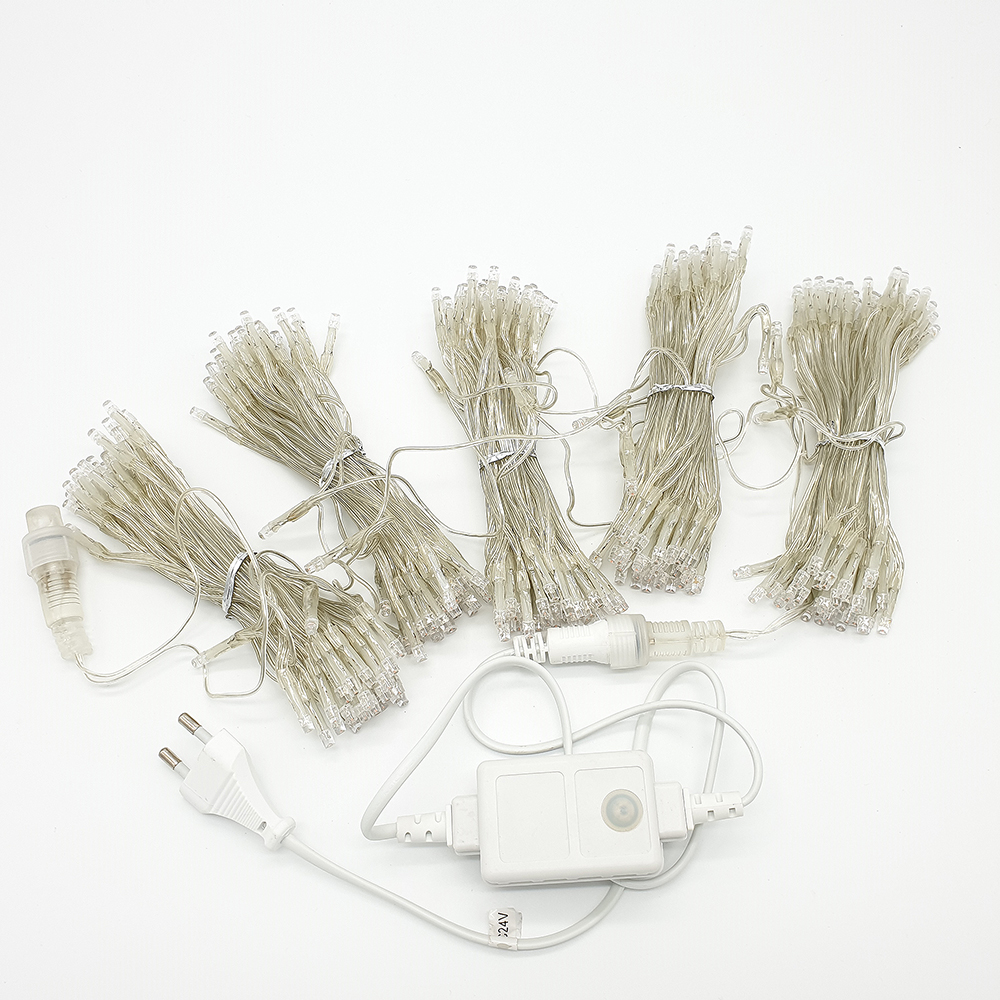 무뚜기 전구 줄조명 투명선 300구 DC24V LED, 백색, 1개 13,710원