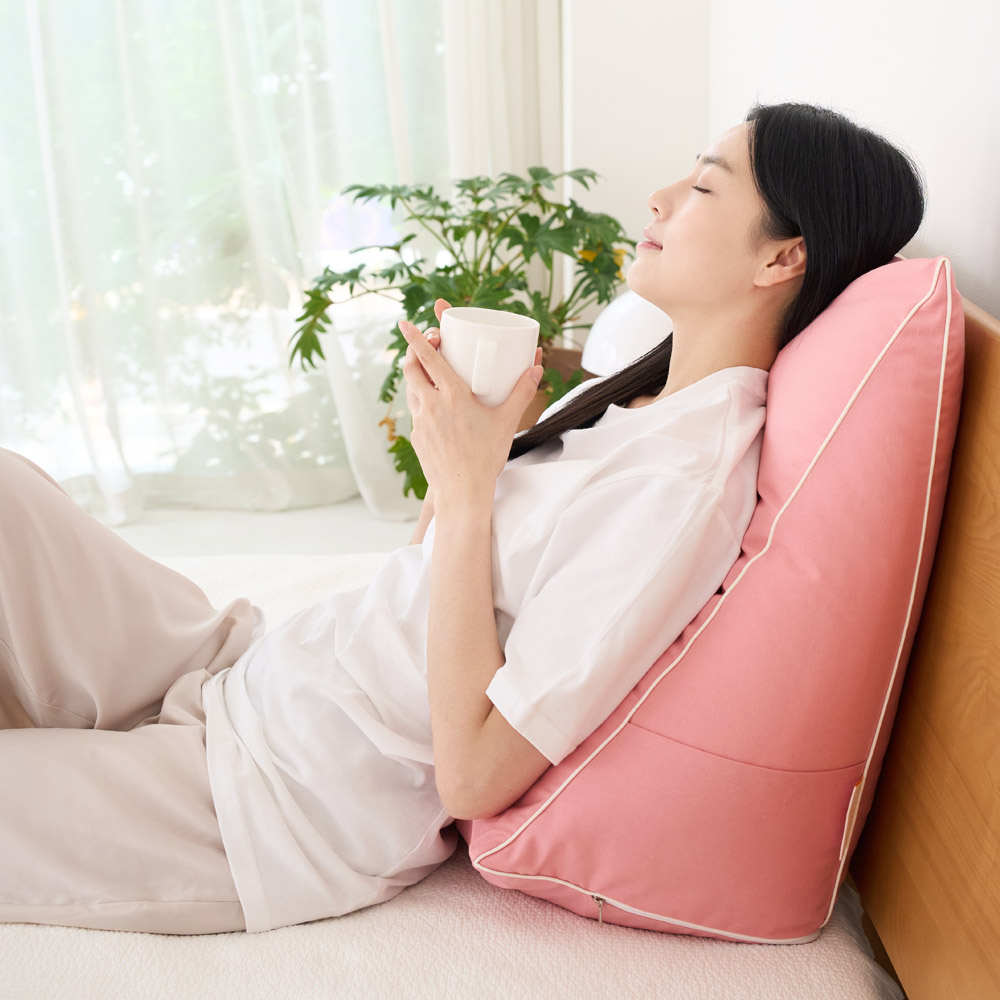 누보레 삼각 등받이쿠션 침대 쇼파 허리 등쿠션 28,400원