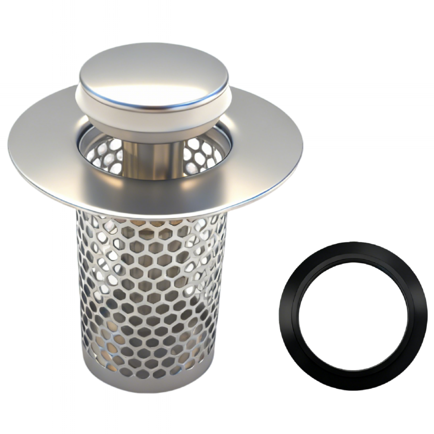 [1+1] 스텐304 싱크대 배수구 셀프 청소망 자동잡이 28mm~50mm 범용 필터 11,610원