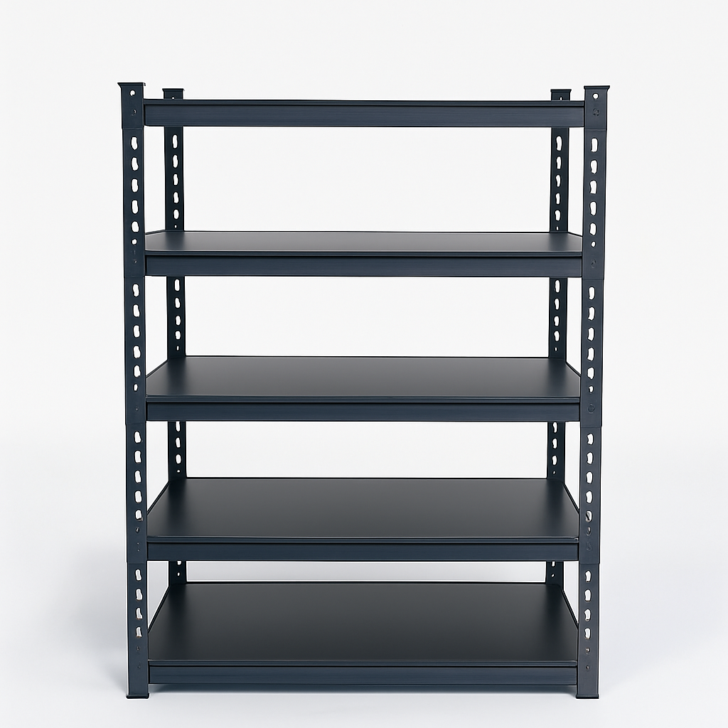 5단 철재선반 스탠드선반 무볼트앵글 선반 조립식 스피드랙 고릴라랙 경량랙 펜트리정리 창고정리 수납, 흑색 101,500원