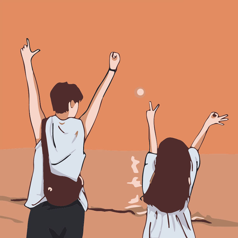 유화그리기세트 diy유화세트 2020 20x20cm 커플그림 9,900원