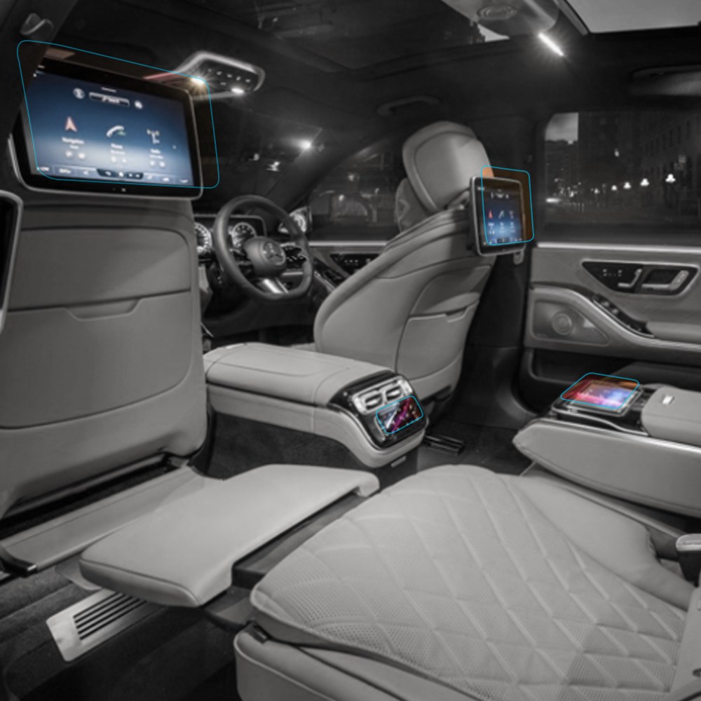 벤츠 신형 S클래스 W223 액정보호필름 네비 계기판 에어컨 패드, 1.네비게이션 23,000원