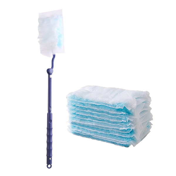 (주)에이스샵 일회용 롱 먼지떨이개세트 화이트 360도 회전 먼지털이, 1세트, 일회용 롱 먼지떨이개세트(본체1개+리필10개입) 6,900원