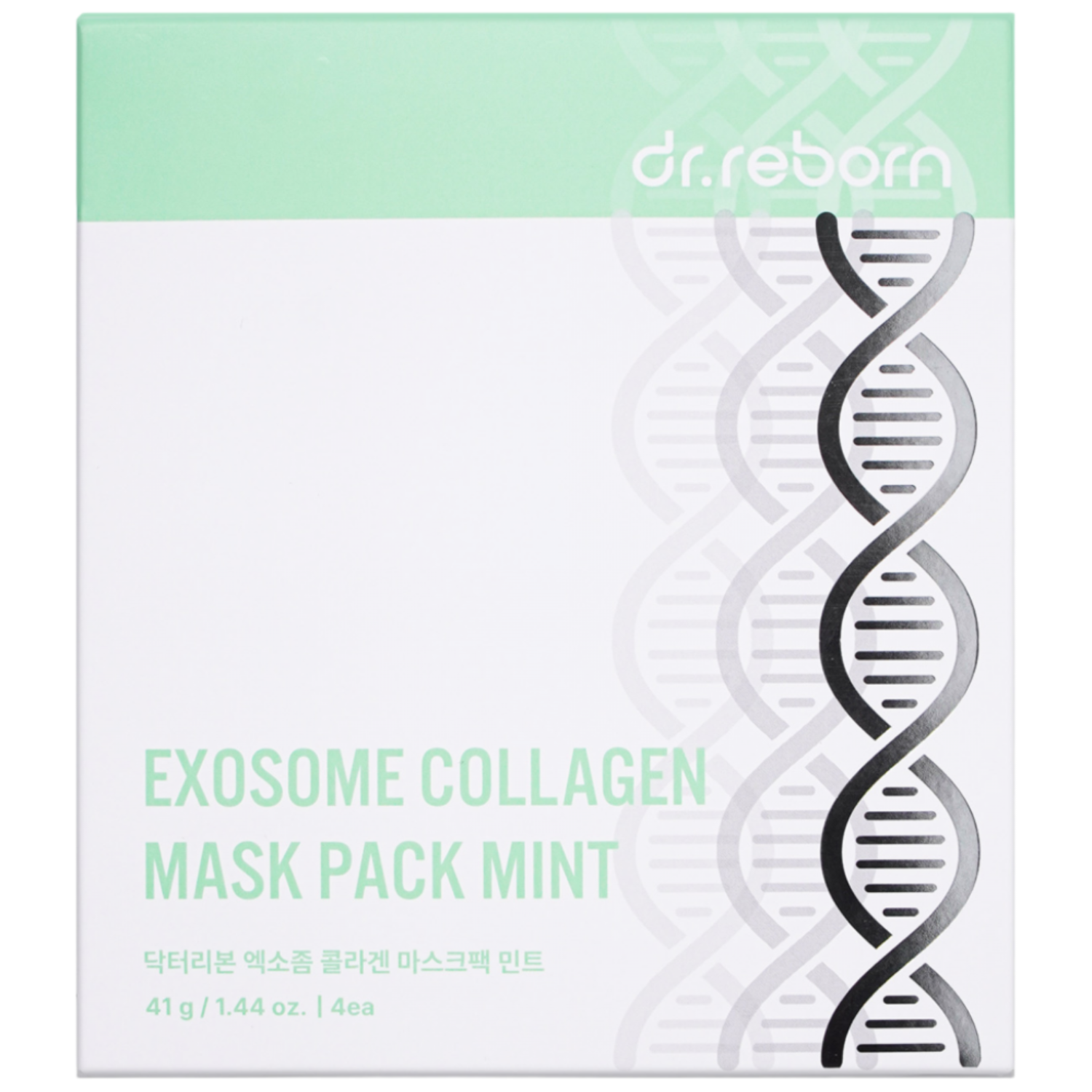 [닥터리본] 엑소좀 콜라겐 마스크팩 민트 (4개입), 1개, 4개입 19,200원