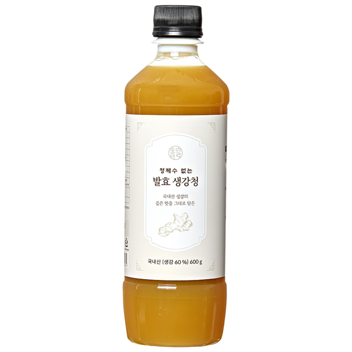 100% 국내산 정제수 없는 발효 생강청 햇생강 수제 차 액기스 엑기스 국산, 1개, 600ml, 1개입 25,900원