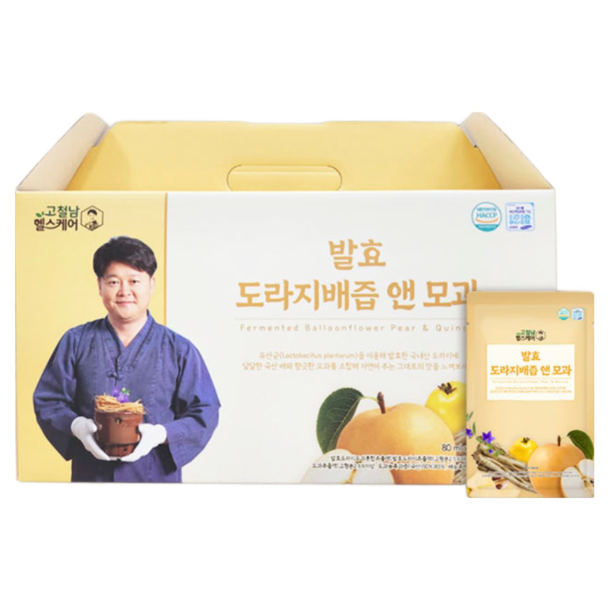 고철남헬스케어 발효 도라지배즙 앤 모과, 80ml, 30개 23,000원