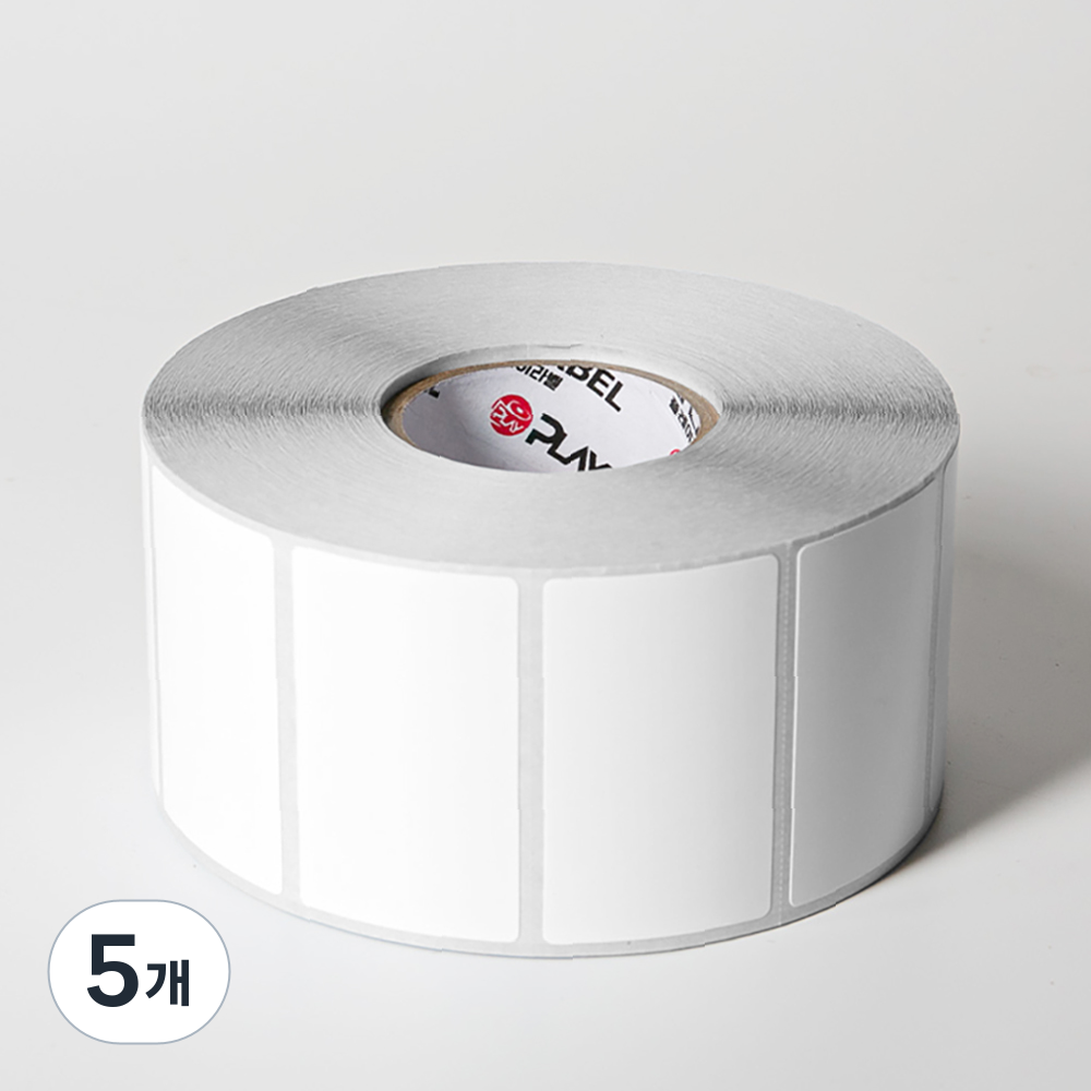 감열라벨 롤라벨 바코드라벨 스티커 라벨지, 5개, 감열라벨 50*30*1500장 25,000원