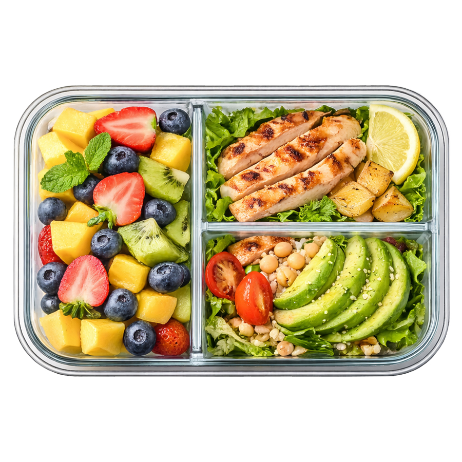 발룬피니 내열유리 나눔 칸막이 밀폐용기 7,030원