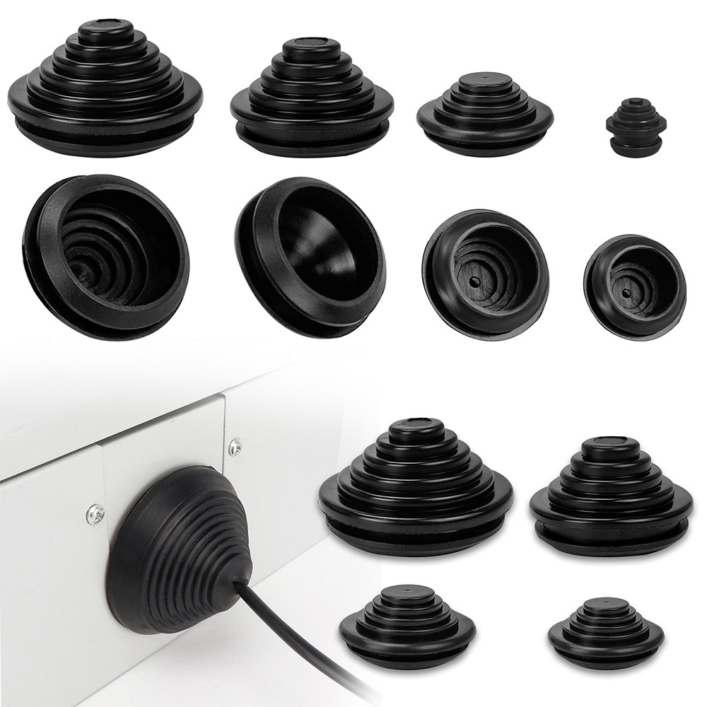 60개 고무 그로밋, 타워 몰드 케이블 씰링 타워, 케이블 그로밋, 보호 링 구멍, 드릴 그로밋, 고무 씰링 개스킷, 케이블 전선 용 방화벽 구멍 플러그, 전기 상자(10-30mm 10,690원