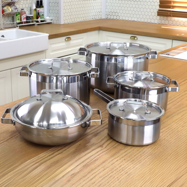 [기타브랜드] 심플키친 E 통오중 스테인레스 냄비 세트 5종A 407,000원