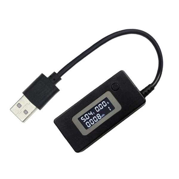 Rulbelok USB 전압Amp 전력계 검출기 디지털 멀티미터 전압계 이동식 전력 패널 모니터 테스터 용량 12,500원
