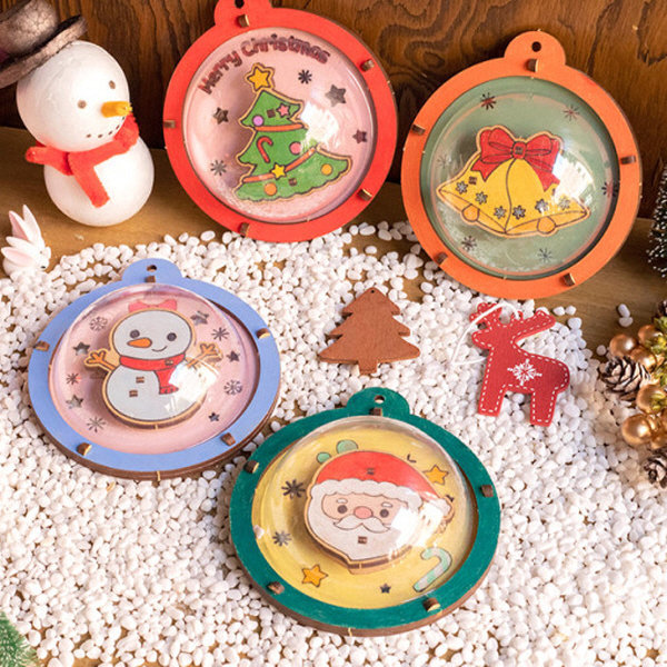 투명반구 크리스마스만들기 오너먼트 7종 5개 1세트 9,000원