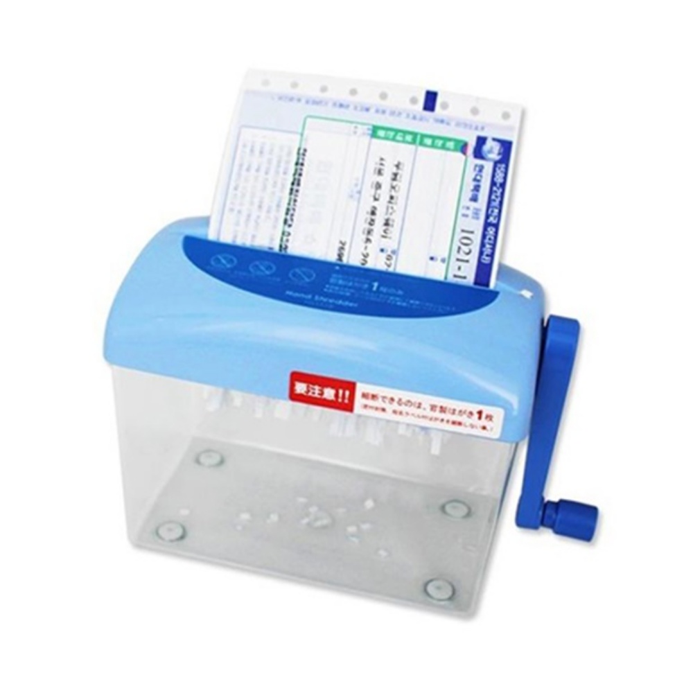 국수형 파랑 미니 수동 A6 소형 서류 세단기 종이 영수증 파쇄기 세절기 분쇄기 가정용 사무실 문서세단기 세절 13,340원