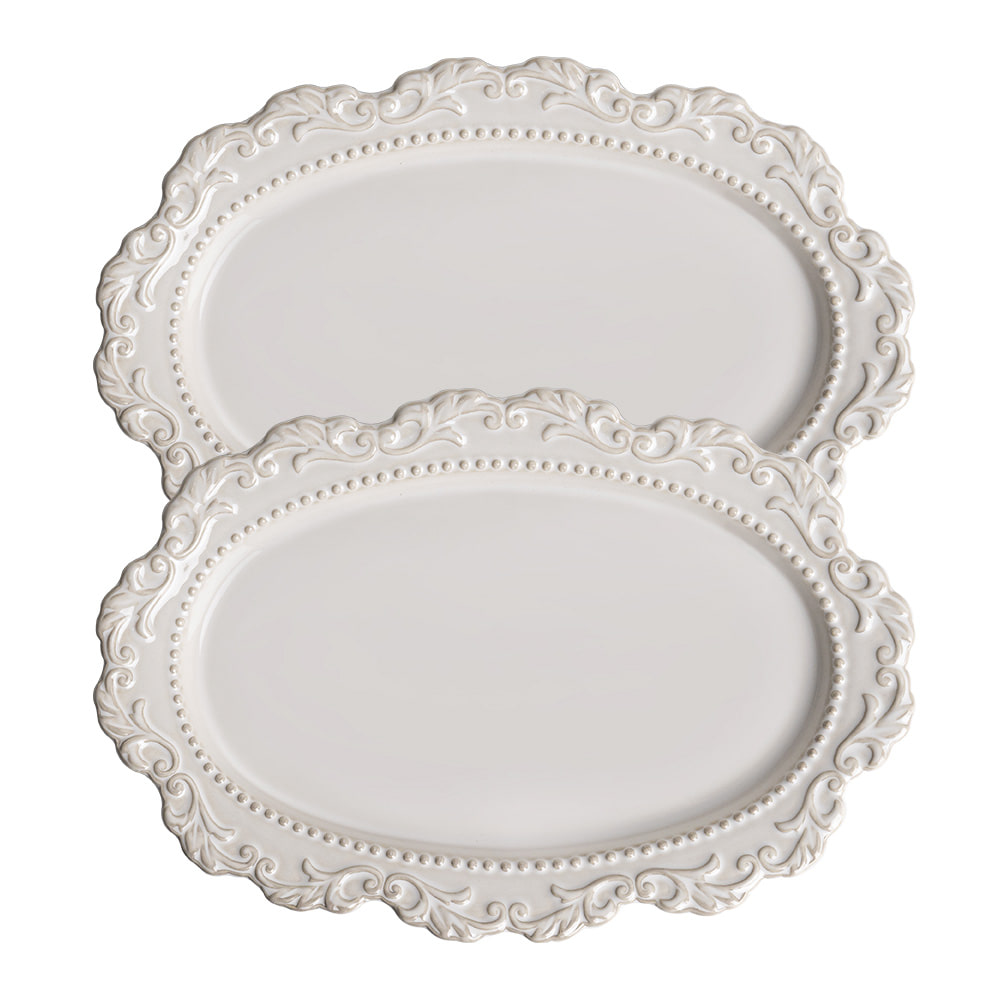 엔틱 바로크 타원접시 31cm, 단일색상, 2개 36,900원