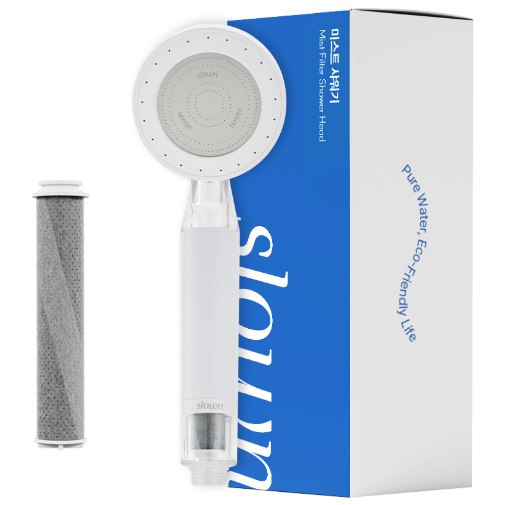 슬로운 slown 수압조절 온오프 아기 에코젠 미스트필터샤워기 기본세트 49,800원
