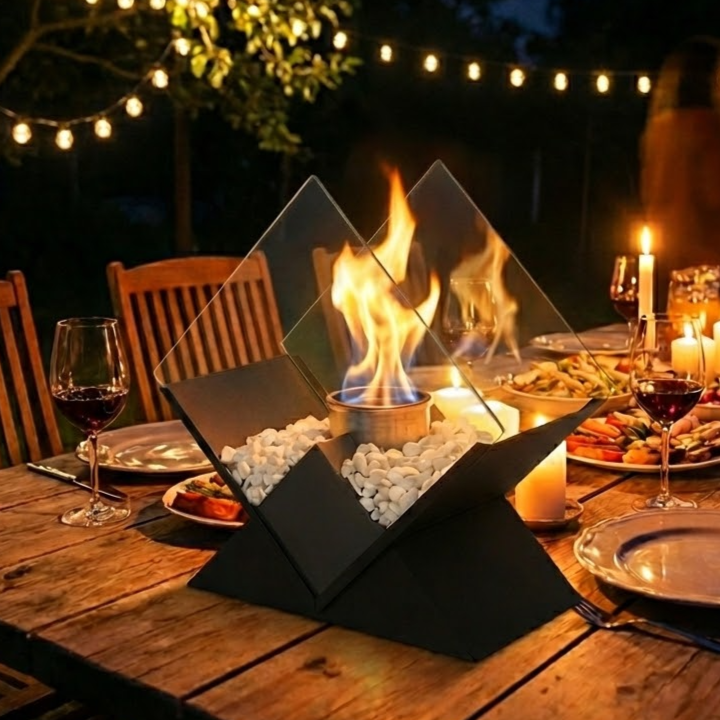 JHY DESIGN 캠핑 화덕 가정용 에탄올 다변형 난로 집들이선물 37cm, 1개, 블랙 42,980원