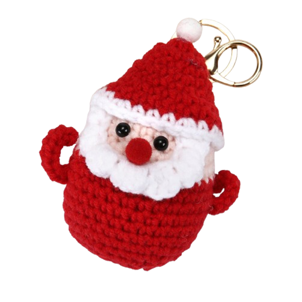 크군 크리스마스 액세서리 뜨개 산타와 눈사람 키링 18,500원