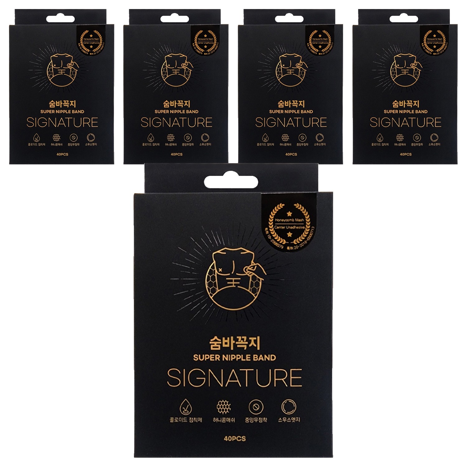 SILKROAD 숨바꼭지 시그니처 니플밴드 40p, 5개 76,200원