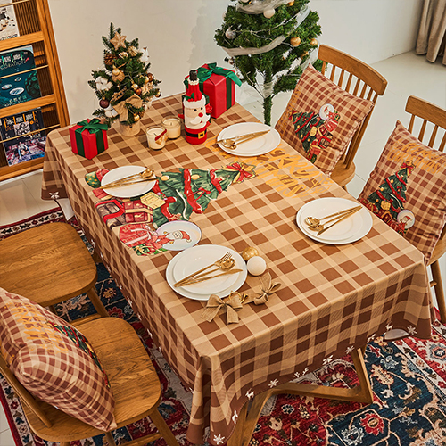 PDS홈데코 크리스마스 연말 감성 트리 프린팅 식탁보 13,680원