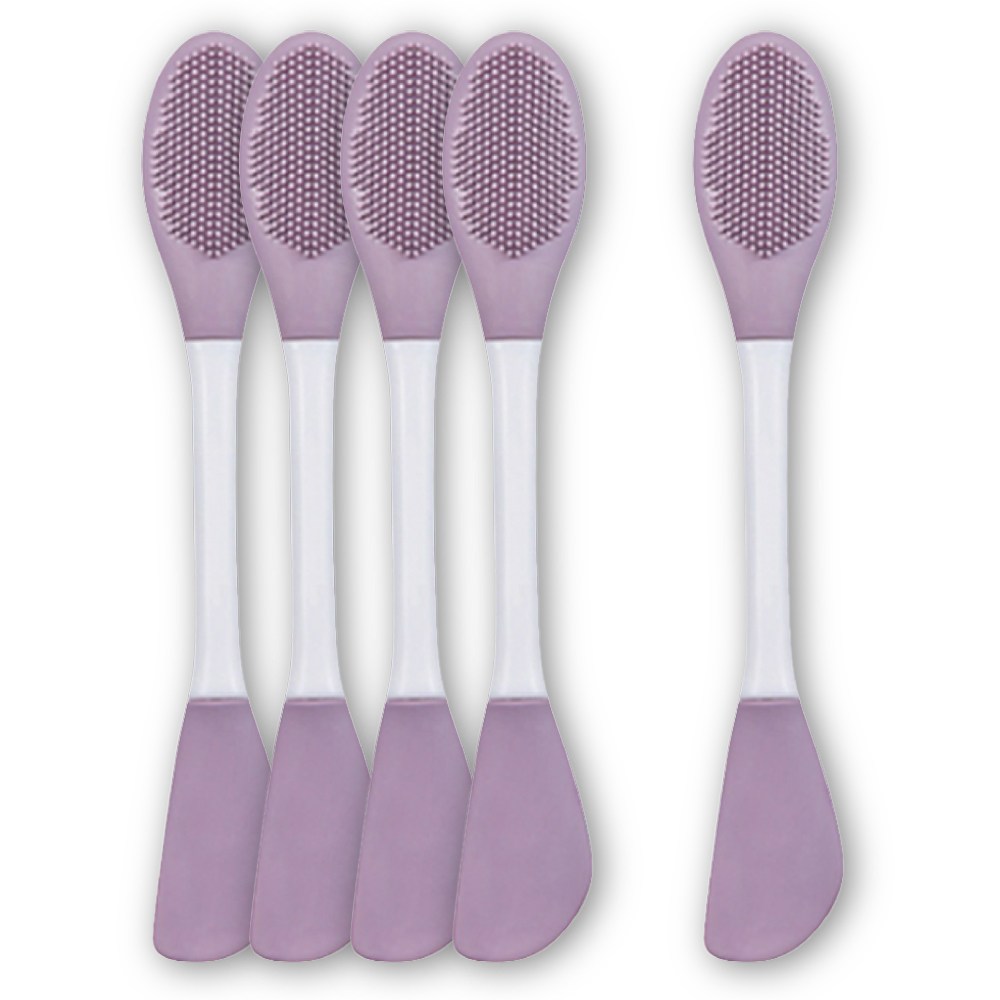 미러벨 듀얼 실리콘 팩브러쉬, 5개, 화이트/보라 7,900원