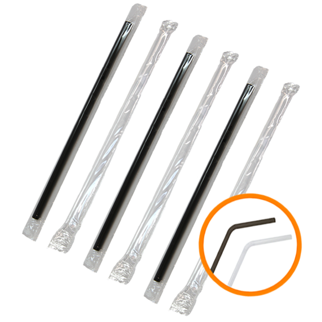 원바이 투명 자바라 플라스틱 빨대 7.0mm*250mm 개별포장 10000개, 1개, 10000개입 86,900원