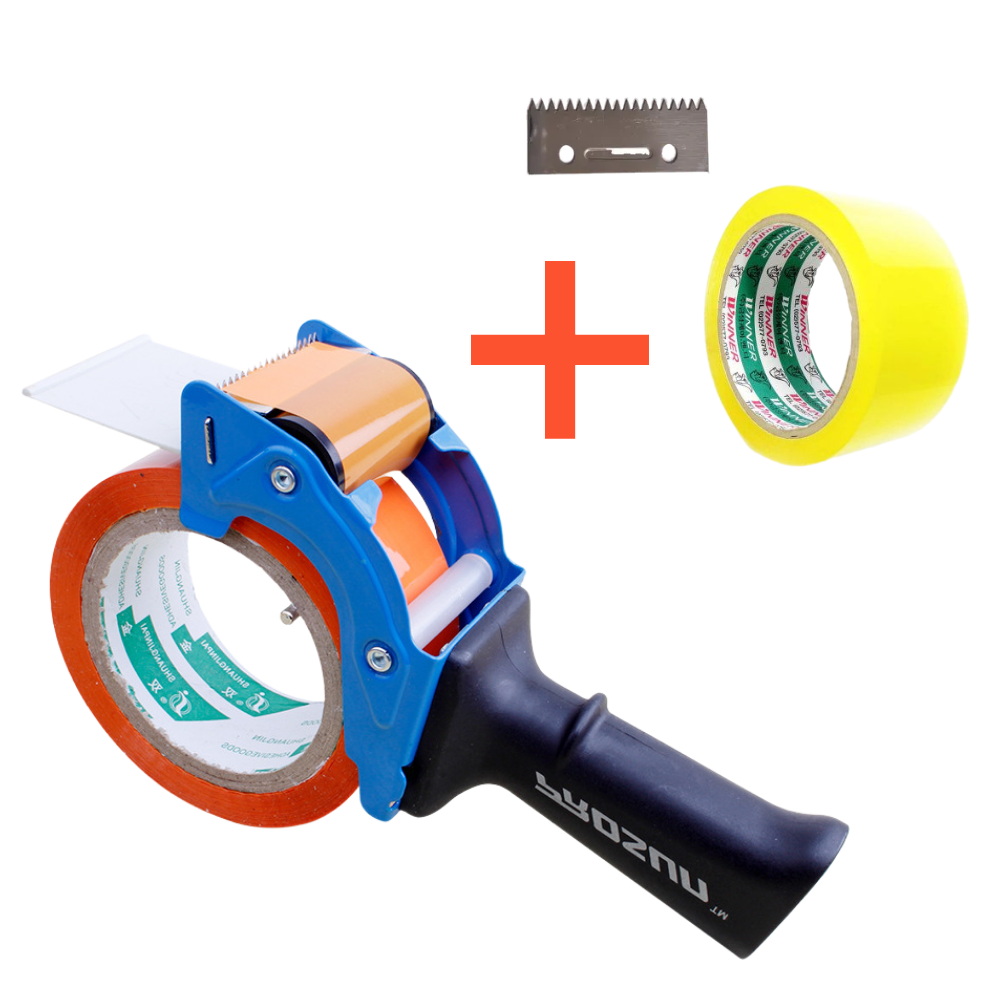 [유니펙스] 편리한 핸드형 박스테이프 커터기 세트, 1개 18,500원