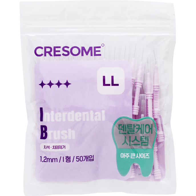크리썸 휴대용 치간칫솔 대용량 치석제거 I타입 5,730원